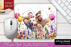 Wildflowers Photo Mouse Pad PNG - Floral Picture Frame Mouse Product Image 1