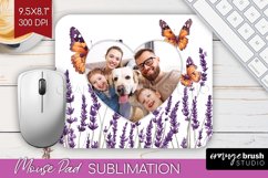 Wildflowers Photo Mouse Pad PNG - Floral Picture Frame Mouse Product Image 1