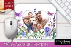 Wildflowers Photo Mouse Pad PNG - Floral Picture Frame Mouse Product Image 1
