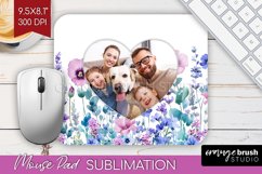 Wildflowers Photo Mouse Pad PNG - Floral Picture Frame Mouse Product Image 1