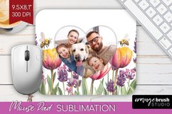 Wildflowers Photo Mouse Pad PNG - Floral Picture Frame Mouse Product Image 1