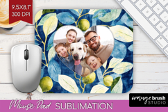Eucalyptus Photo Mouse Pad PNG - Botanical Picture Frame Pad Product Image 1