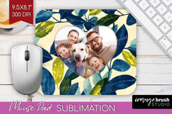 Eucalyptus Photo Mouse Pad PNG - Botanical Picture Frame Pad Product Image 1