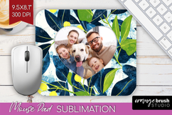 Eucalyptus Photo Mouse Pad PNG - Botanical Picture Frame Pad Product Image 1