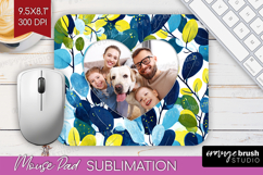 Eucalyptus Photo Mouse Pad PNG - Botanical Picture Frame Pad Product Image 1