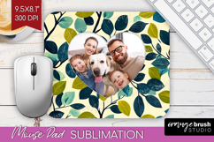 Eucalyptus Photo Mouse Pad PNG - Botanical Picture Frame Pad Product Image 1