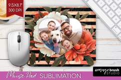 Floral Photo Mouse Pad PNG - Peony Flower Picture Frame Pad Product Image 1