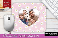 Retro Flowers Photo Mouse Pad PNG - Floral Picture Frame Pad Product Image 1