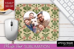 Flowers Photo Mouse Pad PNG - Vintage Floral Picture Frame Product Image 1