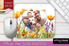 Wildflowers Photo Mouse Pad PNG - Summer Flowers Picture Pad Product Image 1