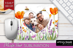Wildflowers Photo Mouse Pad PNG - Summer Flowers Picture Pad Product Image 1