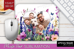 Wildflowers Photo Mouse Pad PNG - Summer Flowers Picture Pad Product Image 1