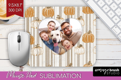 Pumpkun Photo Mouse Pad PNG - Fall Picture Frame Mouse Pad Product Image 1