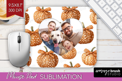 Pumpkun Photo Mouse Pad PNG - Fall Picture Frame Mouse Pad Product Image 1