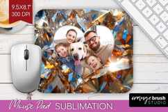 Gem Texture Photo Mouse Pad PNG - Gemstone Picture Frame Pad Product Image 1