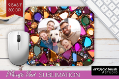 Gem Texture Photo Mouse Pad PNG - Gemstone Picture Frame Pad Product Image 1