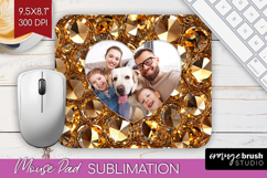 Gem Texture Photo Mouse Pad PNG - Gemstone Picture Frame Pad Product Image 1