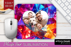 Gem Texture Photo Mouse Pad PNG - Gemstone Picture Frame Pad Product Image 1