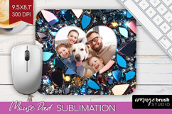 Gem Texture Photo Mouse Pad PNG - Gemstone Picture Frame Pad Product Image 1
