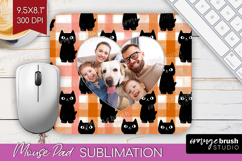 Halloween Photo Mouse Pad PNG - Spooky Picture Frame Mouse Product Image 1