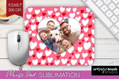 Heart Pattern Photo Mouse Pad PNG - Valentines Day Picture Product Image 1