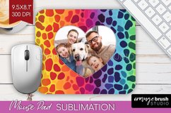 Leopard Print Photo Mouse Pad PNG - Animal Pattern Picture Product Image 1