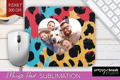 Leopard Print Photo Mouse Pad PNG - Animal Pattern Picture Product Image 1