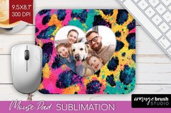 Leopard Print Photo Mouse Pad PNG - Animal Pattern Picture Product Image 1