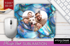 Pearl Photo Mouse Pad PNG - Pearl Texture Picture Frame Pad Product Image 1