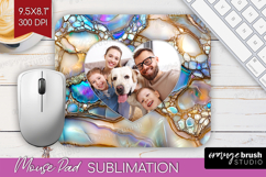 Pearl Photo Mouse Pad PNG - Pearl Texture Picture Frame Pad Product Image 1
