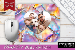 Pearl Photo Mouse Pad PNG - Pearl Texture Picture Frame Pad Product Image 1