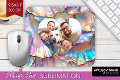 Pearl Photo Mouse Pad PNG - Pearl Texture Picture Frame Pad Product Image 1