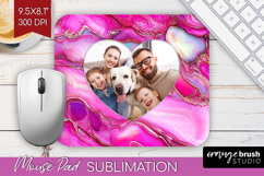 Pearl Photo Mouse Pad PNG - Pearl Texture Picture Frame Pad Product Image 1