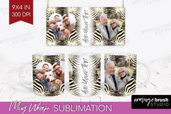 Animal Print Photo Mug Wrap PNG - Wild Animal Picture Frame Product Image 1