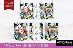 Eucalyptus Photo Mug Wrap PNG - Botanical Picture Frame Mug Product Image 1