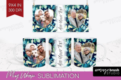 Eucalyptus Photo Mug Wrap PNG - Botanical Picture Frame Mug Product Image 1