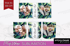 Eucalyptus Photo Mug Wrap PNG - Botanical Picture Frame Mug Product Image 1