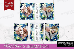 Eucalyptus Photo Mug Wrap PNG - Botanical Picture Frame Mug Product Image 1