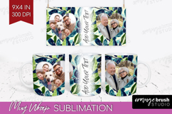 Eucalyptus Photo Mug Wrap PNG - Botanical Picture Frame Mug Product Image 1