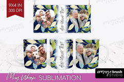 Eucalyptus Photo Mug Wrap PNG - Botanical Picture Frame Mug Product Image 1