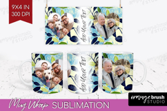 Eucalyptus Photo Mug Wrap PNG - Botanical Picture Frame Mug Product Image 1