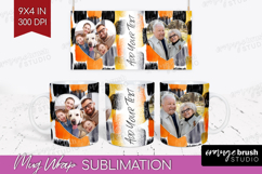 Halloween Photo Mug Wrap PNG - Brush Stroke Picture Frame Product Image 1
