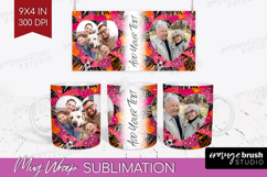 Halloween Photo Mug Wrap PNG - Brush Stroke Picture Frame Product Image 1