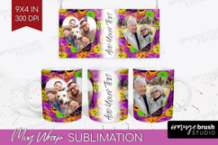 Halloween Photo Mug Wrap PNG - Brush Stroke Picture Frame Product Image 1