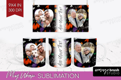 Halloween Photo Mug Wrap PNG - Brush Stroke Picture Frame Product Image 1
