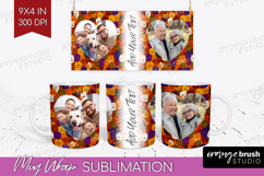 Halloween Photo Mug Wrap PNG - Brush Stroke Picture Frame Product Image 1