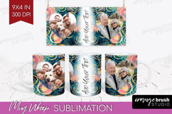 Brush Stroke Photo Mug Wrap PNG - Abstract Texture Picture Product Image 1