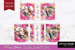 Brush Stroke Photo Mug Wrap PNG - Abstract Texture Picture Product Image 1