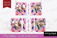 Brush Stroke Photo Mug Wrap PNG - Abstract Texture Picture Product Image 1