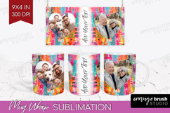 Brush Stroke Photo Mug Wrap PNG - Abstract Texture Picture Product Image 1